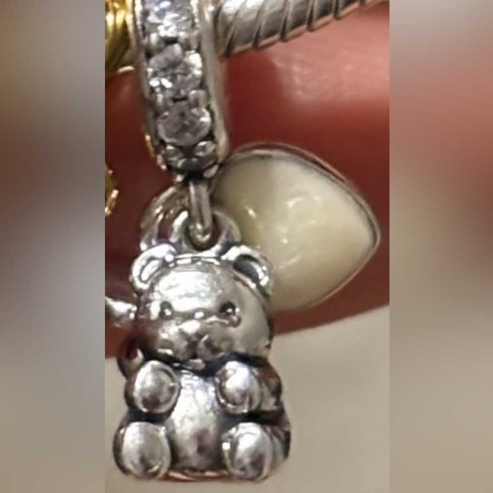 Pandora baby bear dangle charm